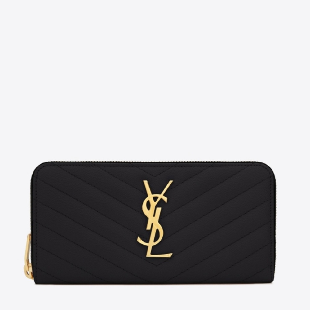ysl zipper wallet